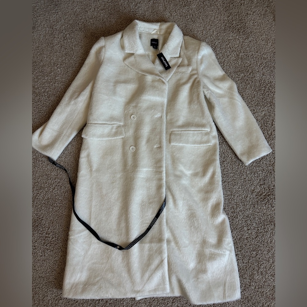 White Faux Wool Jacket - Brand new